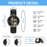 Couple Skull Watch Set With Case - Personalized Couple Hand Watch