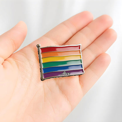 Proud Of Me - Personalized LGBT Support 3D Embossed Enamel Pin