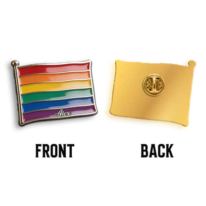 Proud Of Me - Personalized LGBT Support 3D Embossed Enamel Pin