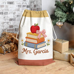 Teacher Gifts - Personalized Teacher Drawstring Tote Bag