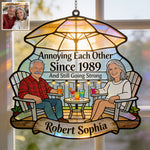 Everlasting Love - Personalized Couple 3D Printed Glass Suncatcher