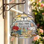 Everlasting Love - Personalized Couple 3D Printed Glass Suncatcher