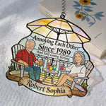 Everlasting Love - Personalized Couple 3D Printed Glass Suncatcher
