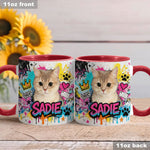 Custom Any Pet Photo - Personalized Dog Accent Mug