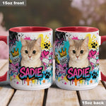 Custom Any Pet Photo - Personalized Dog Accent Mug