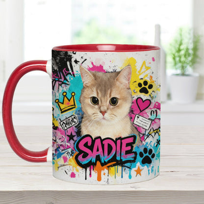 Custom Any Pet Photo - Personalized Dog Accent Mug