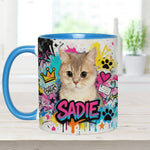 Custom Any Pet Photo - Personalized Dog Accent Mug