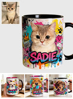 Custom Any Pet Photo - Personalized Dog Accent Mug