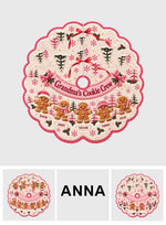 Family Christmas Train - Personalized Grandma Shaped Tree Skirt