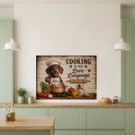 Funny Cooking Pet - Personalized Dog Wall Decal