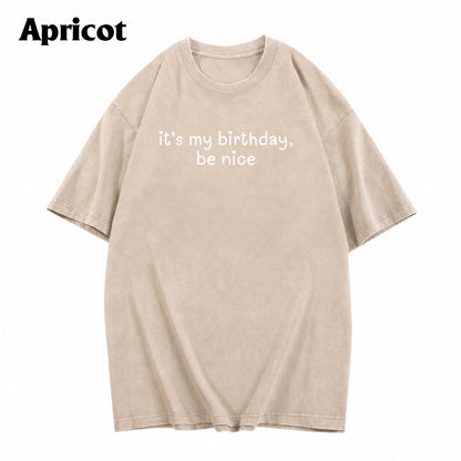 Birthday Gift - Birthday Washed T-Shirt