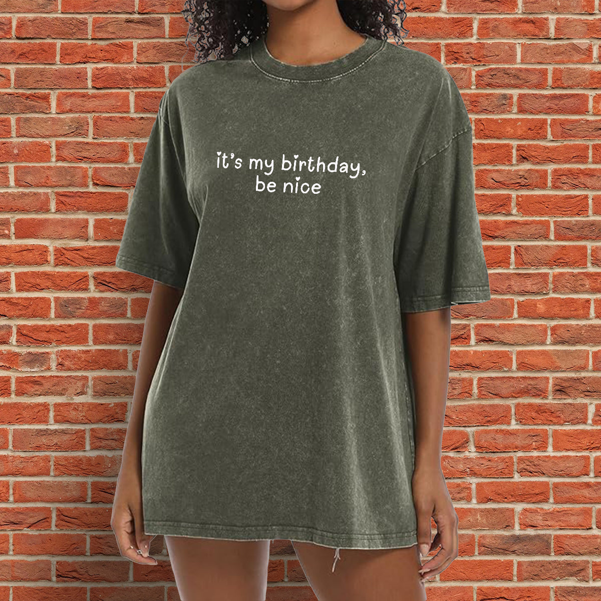 Birthday Gift - Birthday Washed T-Shirt