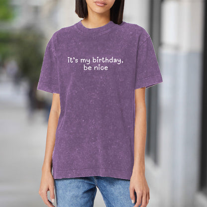 Birthday Gift - Birthday Washed T-Shirt