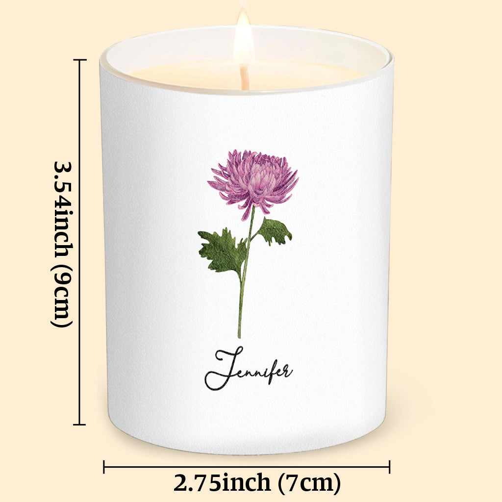 Happy Birthday - Personalized Birthday Candle With Wooden Lid