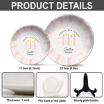 Happy Birthday - Personalized Birthday Ceramic Round Plate