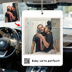 Baby We're Perfect Customize Your Own Song - Personalized Couple Transparent Car Ornament