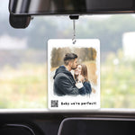 Baby We're Perfect Customize Your Own Song - Personalized Couple Transparent Car Ornament