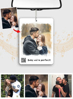 Baby We're Perfect Customize Your Own Song - Personalized Couple Transparent Car Ornament