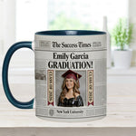 The Success Times - Personalized Graduation Accent Mug