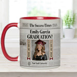 The Success Times - Personalized Graduation Accent Mug