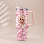 Hot Girl Water's Club, Gift for Women - Personalized Self love Tumbler With Plush Charm
