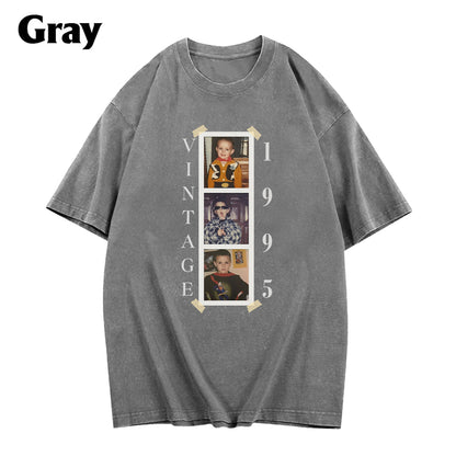 Birthday Gift - Personalized Birthday Washed T-Shirt