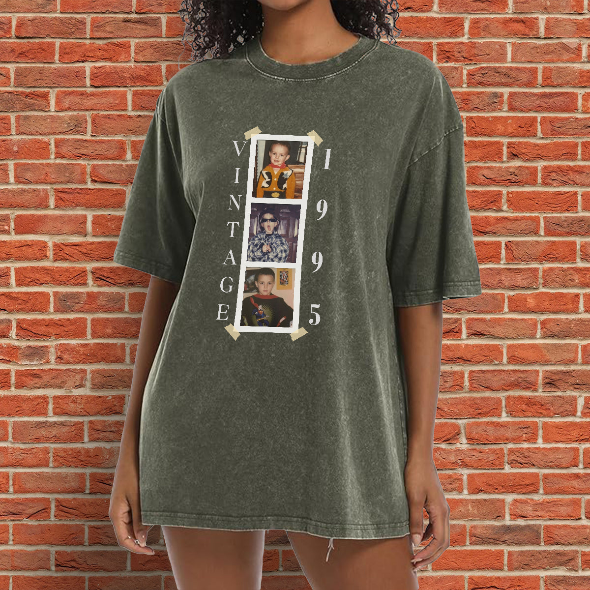 Birthday Gift - Personalized Birthday Washed T-Shirt