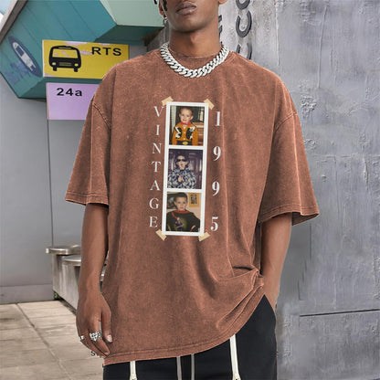Birthday Gift - Personalized Birthday Washed T-Shirt