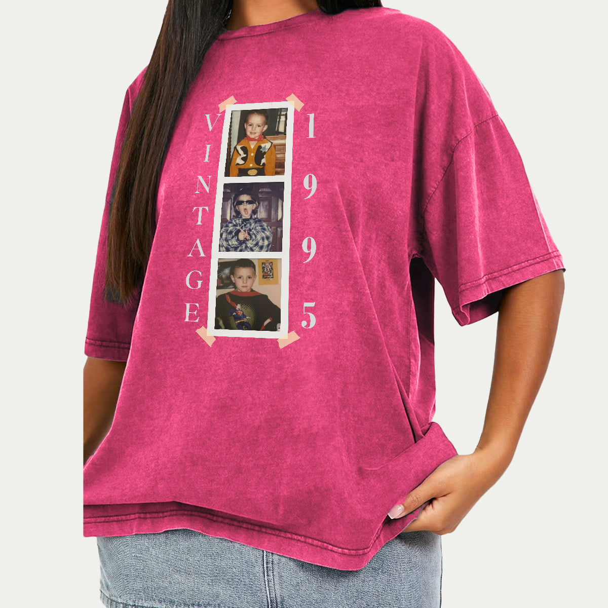 Birthday Gift - Personalized Birthday Washed T-Shirt