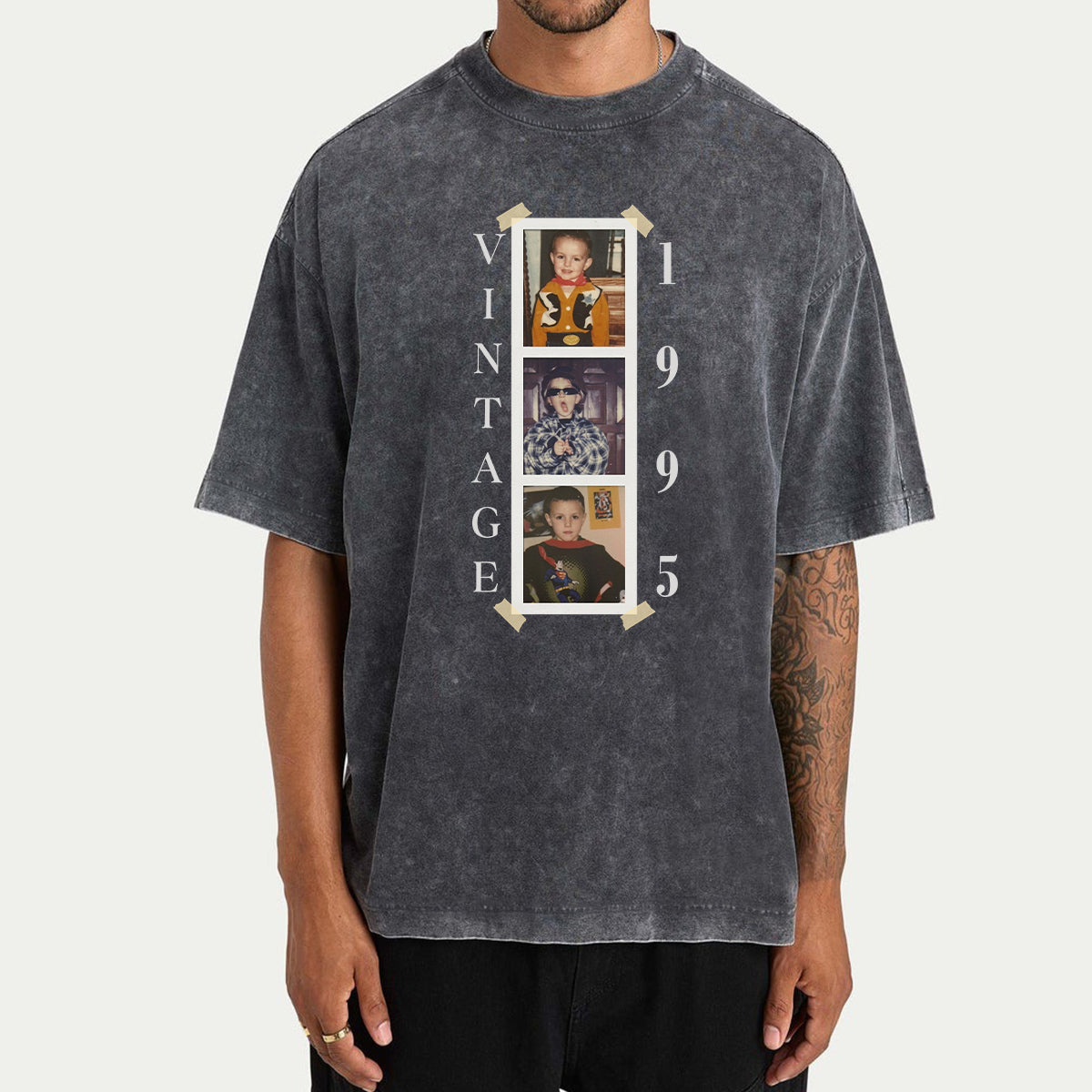 Birthday Gift - Personalized Birthday Washed T-Shirt