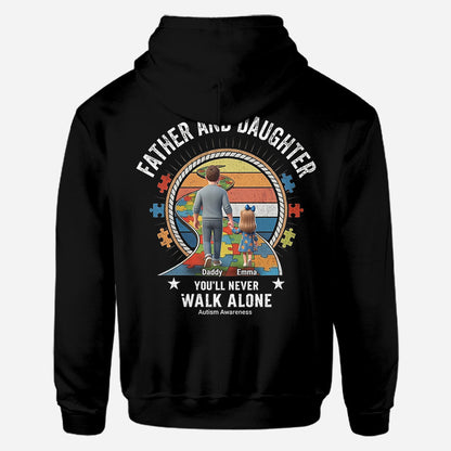 You'll Never Walk Alone - Personalized Autism Awareness All Over Shirt