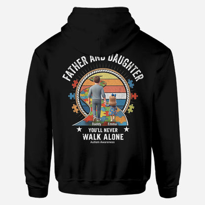 You'll Never Walk Alone - Personalized Autism Awareness All Over Shirt