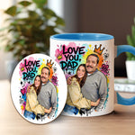 Best Dad Ever - Personalized Father Accent Mug & Coaster