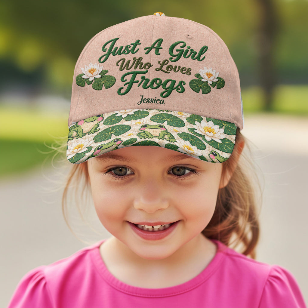 Just A Girl Who Loves Frogs - Personalized Frog Classic Cap