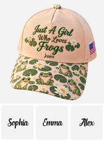 Just A Girl Who Loves Frogs - Personalized Frog Classic Cap