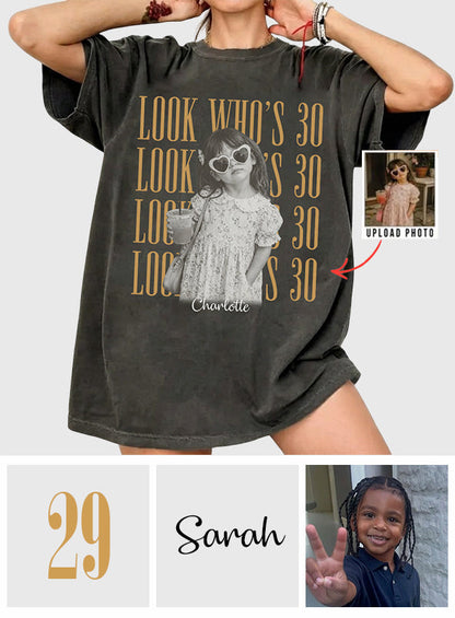 Birthday Gift - Personalized Birthday Washed T-Shirt