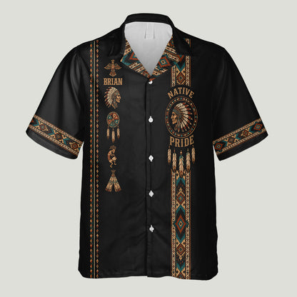 Proud Native - Personalized American Indian Hawaiian Shirt