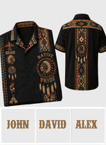 Proud Native - Personalized American Indian Hawaiian Shirt