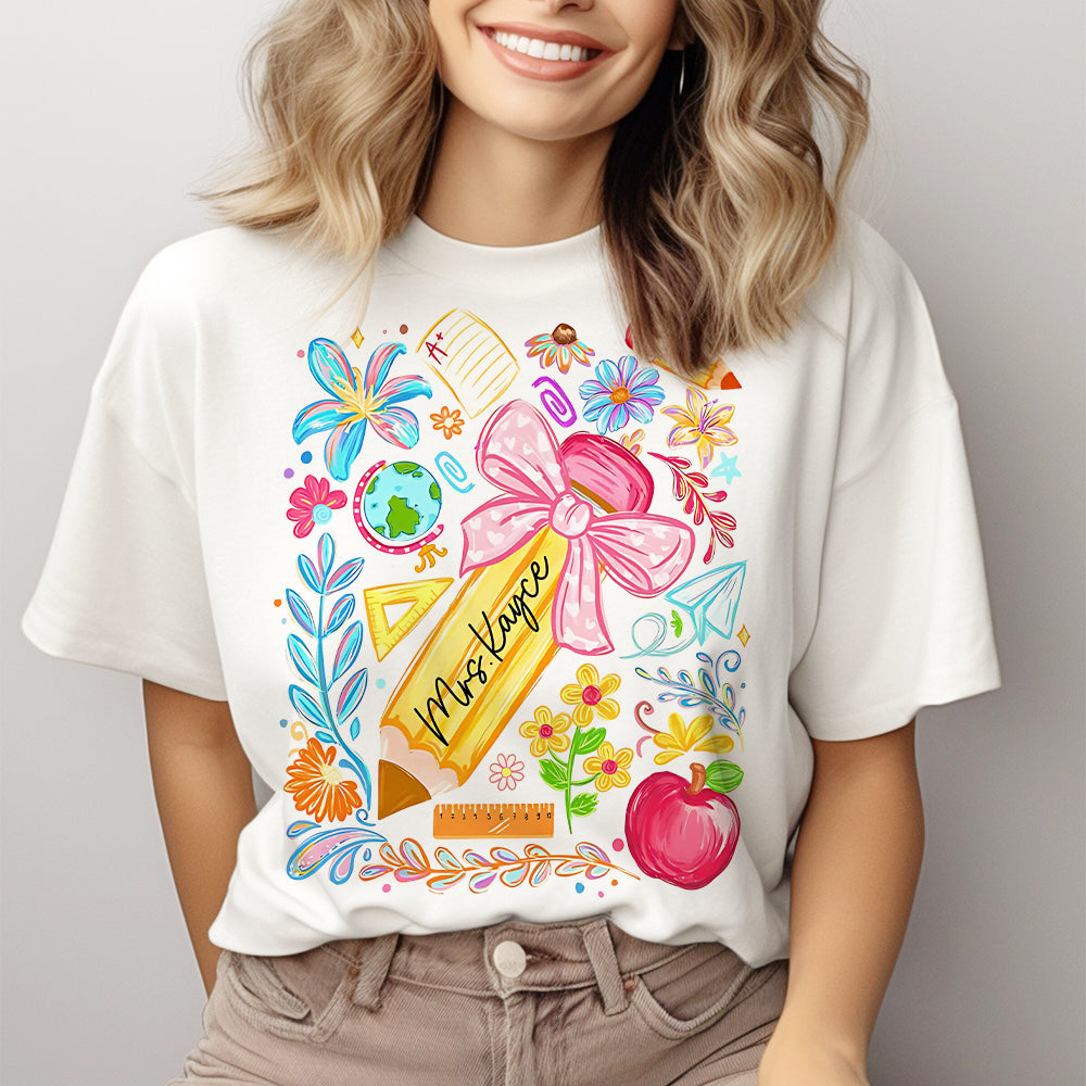 Back To School, Teacher Gift Idea - Personalized Teacher T-shirt And Hoodie