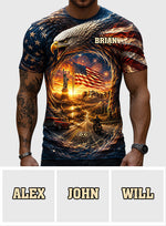 Real American - Personalized Patriot All Over Shirt