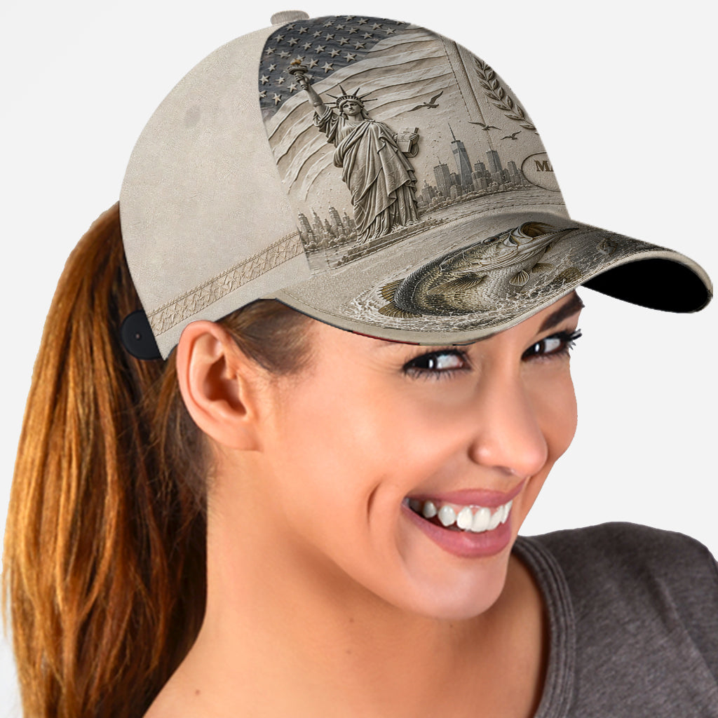 USA 250th Bass - Personalized Fishing Classic Cap