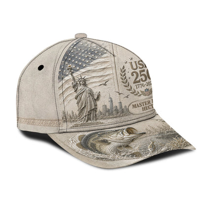 USA 250th Bass - Personalized Fishing Classic Cap