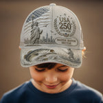 USA 250th Bass - Personalized Fishing Classic Cap