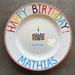 Birthday Gift - Personalized Birthday Ceramic Round Plate