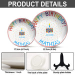 Birthday Gift - Personalized Birthday Ceramic Round Plate