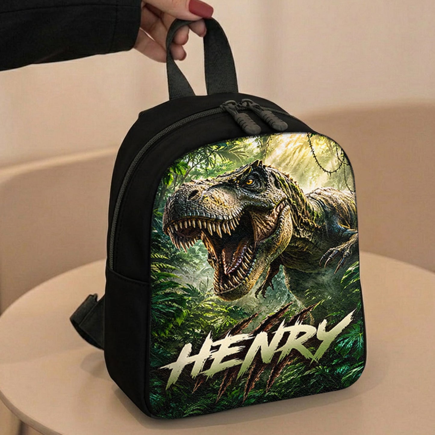 Back To School - Personalized Teacher Changeable Leather Patch Backpack