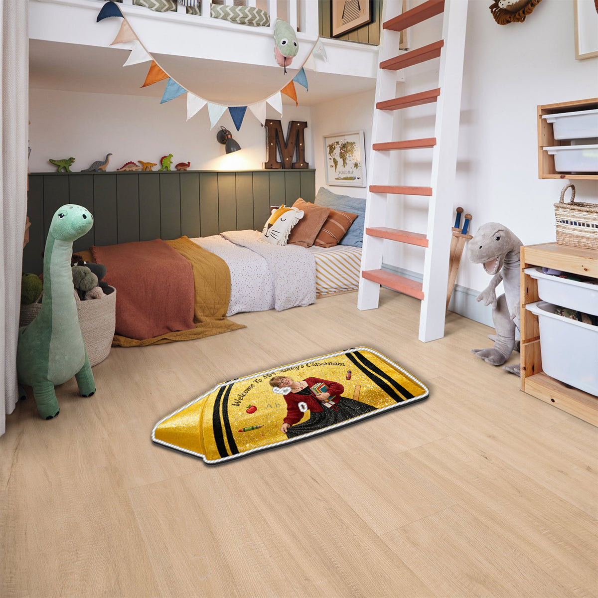 Welcome To My Class - Personalized Teacher Non-Slip Tufted Rug