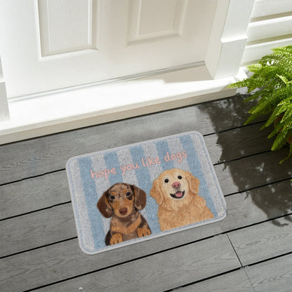 Hope You Like Dogs Cat Funny Greetings - Personalized Dog Non-Slip Tufted Rug