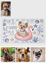 Custom Any Photo Funny Summer Pets - Personalized Dog Quick-dry Beach Towel/ Bath Towel