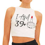 Birthday Gift - Personalized Birthday Crop Tank Top